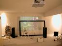 DIY Screen Frame Painted Wall